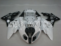 BMW S1000RR 2009-2014 Einspritz-ABS-Verkleidung - Factory Style - Schwarz Weiß - MFS4166