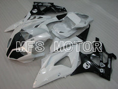BMW S1000RR 2009-2014 Einspritz-ABS-Verkleidung - Factory Style - Schwarz Weiß - MFS4166