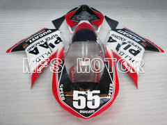 Ducati 848 / 1098 / 1198 2007-2011 Injection ABS Fairing - Others - Black White - MFS4167
