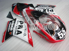 Ducati 848 / 1098 / 1198 2007-2011 Injection ABS Fairing - Others - Black White - MFS4167