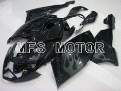 BMW K1200S 2005-2008 ABS verkleidung - Flamme - Schwarz - MFS4173