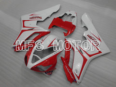 Carénage ABS injecté Triumph Daytona 675 2006-2008 - Style usine - Rouge Blanc - MFS4179