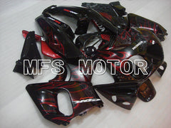Honda CBR900RR 893 1992-1993 ABS Fairing - Flame - Black Red wine color - MFS4234