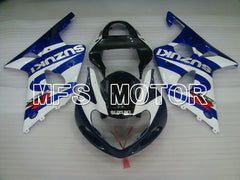 Carénage ABS injecté Suzuki GSXR1000 2000-2002 - Style usine - Bleu Blanc - MFS4292