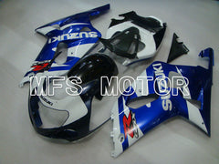Carénage ABS injecté Suzuki GSXR1000 2000-2002 - Style usine - Bleu Blanc - MFS4309