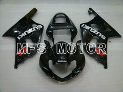 Carénage ABS injecté Suzuki GSXR1000 2000-2002 - Style usine - Noir - MFS4318