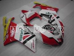 Aprilia RSV 1000 R 2004-2009 ABS Fairing - Alitalia - White Red - MFS4328