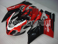 Aprilia RSV 1000 R 2004-2009 ABS Fairing - Factory Style - Black Red - MFS4340