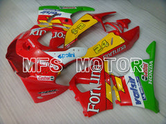 Carénage ABS Honda CBR900RR 919 1998-1999 - Fortuna - Rouge Jaune Vert - MFS4367
