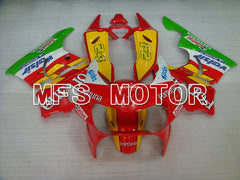 Carénage ABS Honda CBR900RR 919 1998-1999 - Fortuna - Rouge Jaune Vert - MFS4367