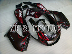 Carénage ABS Yamaha YZF1000R 1997-2007 - Flamme - Noir Rouge - MFS4381