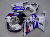 Suzuki GSXR1000 2000-2002 Injection ABS Fairing - Factory Style - Blue White - MFS4390