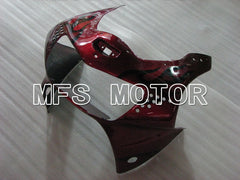 Honda CBR900RR 919 1998-1999 ABS Fairing - Flame - Red wine color Black - MFS4405