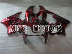 Honda CBR900RR 919 1998-1999 ABS Fairing - Flame - Red wine color Black - MFS4405