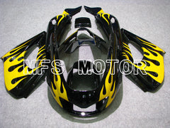 Carénage ABS Yamaha YZF1000R 1997-2007 - Flamme - Noir Jaune - MFS4420