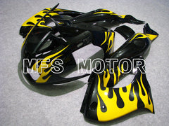 Carénage ABS Yamaha YZF1000R 1997-2007 - Flamme - Noir Jaune - MFS4420