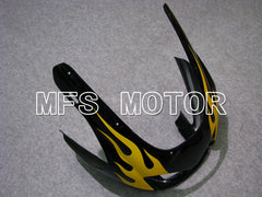 Carénage ABS Yamaha YZF1000R 1997-2007 - Flamme - Noir Jaune - MFS4420