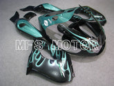 Yamaha YZF1000R 1997-2007 ABS verkleidung - Flamme - Schwarz Cyan - MFS4423
