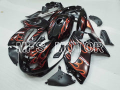 Yamaha YZF-600R 1997-2007 Injection ABS verkleidung - Flamme - Orange Schwarz - MFS4447