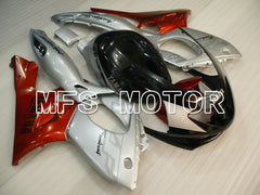 Yamaha YZF-600R 1997-2007 Injection ABS Verkleidung - Factory Style - Rotweinfarbe Schwarz Silber - MFS4448