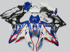 BMW S1000RR 2009-2014 Einspritz-ABS-Verkleidung - Factory Style - Schwarz Weiß Blau - MFS4482