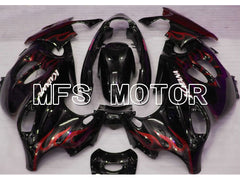 Suzuki GSX 750F 600F Katana 2004-2006 ABS Fairing - Flame - Black Red wine color - MFS4502