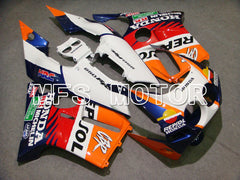 Carénage ABS injecté Honda CBR250RR MC19 1988-1989 - Repsol - Blanc Bleu Orange - MFS4501