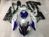 BMW S1000RR 2015-2018 Einspritz-ABS-Verkleidung - Factory Style - Weiß Blau - MFS4507