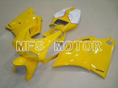 Ducati 748 / 998 / 996 1994-2002 Injection ABS verkleidung - Factory Style - Gelb Weiß - MFS4579