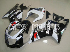 Suzuki GSXR600 2001-2003 Injection ABS verkleidung - Factory Style - Schwarz Weiß - MFS4591