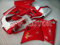 Ducati 748 / 998 / 996 1994-2002 Injection ABS verkleidung - Factory Style - Rot Weiß - MFS4594