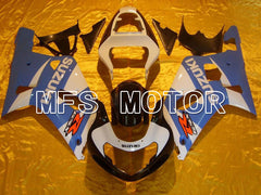 Suzuki GSXR600 2001-2003 Injection ABS verkleidung - Factory Style - Weiß Blau - MFS4598