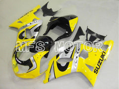 Suzuki GSXR600 2001-2003 Injection ABS verkleidung - Factory Style - Silber Gelb - MFS4615