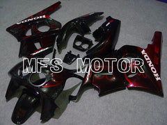 Carénage ABS Honda CBR 400RR NC29 1990-1999 - Flamme - Couleur vin rouge Noir - MFS4628