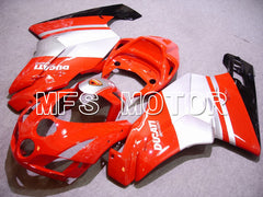 Ducati 749 / 999 2003-2004 Injection ABS verkleidung - Factory Style - Rot Weiß - MFS4650