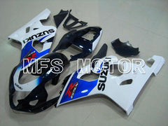 Carénage ABS injecté Suzuki GSXR600 GSXR750 2004-2005 - Factory - Bleu Blanc - MFS4756