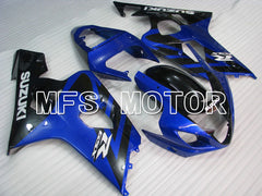 Carénage ABS injecté Suzuki GSXR600 GSXR750 2004-2005 - Style usine - Noir Bleu - MFS4832