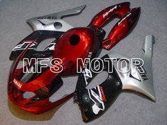 Carénage ABS injecté Yamaha YZF-600R 1997-2007 - Style usine - Couleur vin rouge Noir Argent - MFS4843
