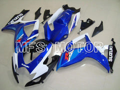 Suzuki GSXR600 GSXR750 2006-2007 Injection ABS verkleidung - Factory - Blau Weiß Schwarz - MFS4969