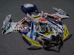 Suzuki GSXR600 GSXR750 2008-2010 Injection ABS verkleidung - Dark Dog - Blau Gelb Weiß - MFS5042