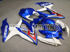 Suzuki GSXR600 GSXR750 2008-2010 Injection ABS verkleidung - Factory Style - Blau Weiß - MFS5080