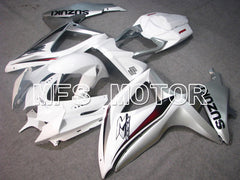 Suzuki GSXR600 GSXR750 2008-2010 Injection ABS Fairing - Factory Style - White Silver - MFS5104