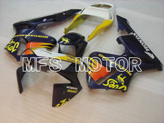 Honda CBR600RR 2003-2004 ABS-Spritzgussverkleidung - Kamel - Gelb Blau - MFS5139