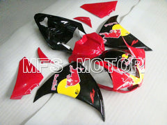Carénage ABS injecté Yamaha YZF-R1 2009-2011 - Red Bull - Noir Rouge - MFS5140
