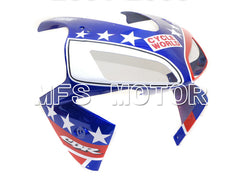 Honda CBR600RR 2003-2004 ABS Injection Fairing - Castrol - White Red Blue - MFS5153