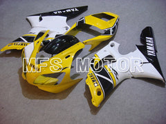 Carénage ABS injecté Yamaha YZF-R1 1998-1999 - Style usine - Noir Blanc Jaune - MFS5154