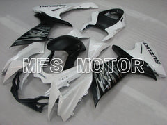 Suzuki GSXR600 GSXR750 2011-2024 Injection ABS verkleidung - Factory Style - Schwarz Weiß Matt - MFS5157