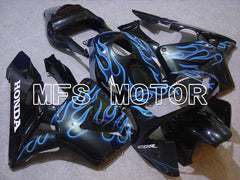 Carénage ABS injecté Honda CBR600RR 2003-2004 - Flamme - Bleu Noir - MFS5191