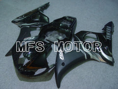 Yamaha YZF-R6 2003-2004 Injection ABS verkleidung - Flamme - Silber Schwarz - MFS5210