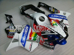Honda CBR600RR 2003-2004 Injection ABS Fairing - Eurobet - White Black Red - MFS5235